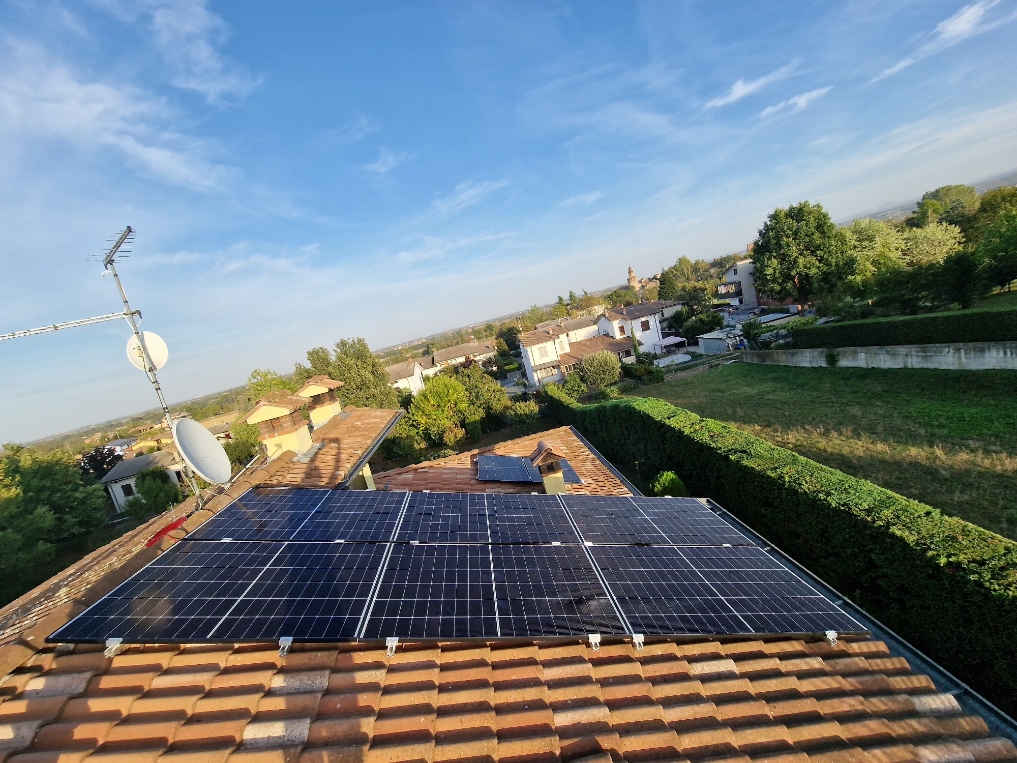 Impianto fotovoltaico di un'abitazione di Piacenza - ICEL srl