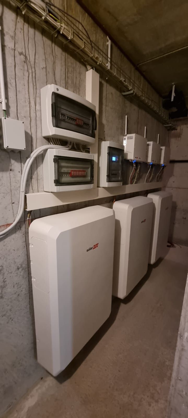 Quadri elettrici impianto fotovoltaico civile Piacenza